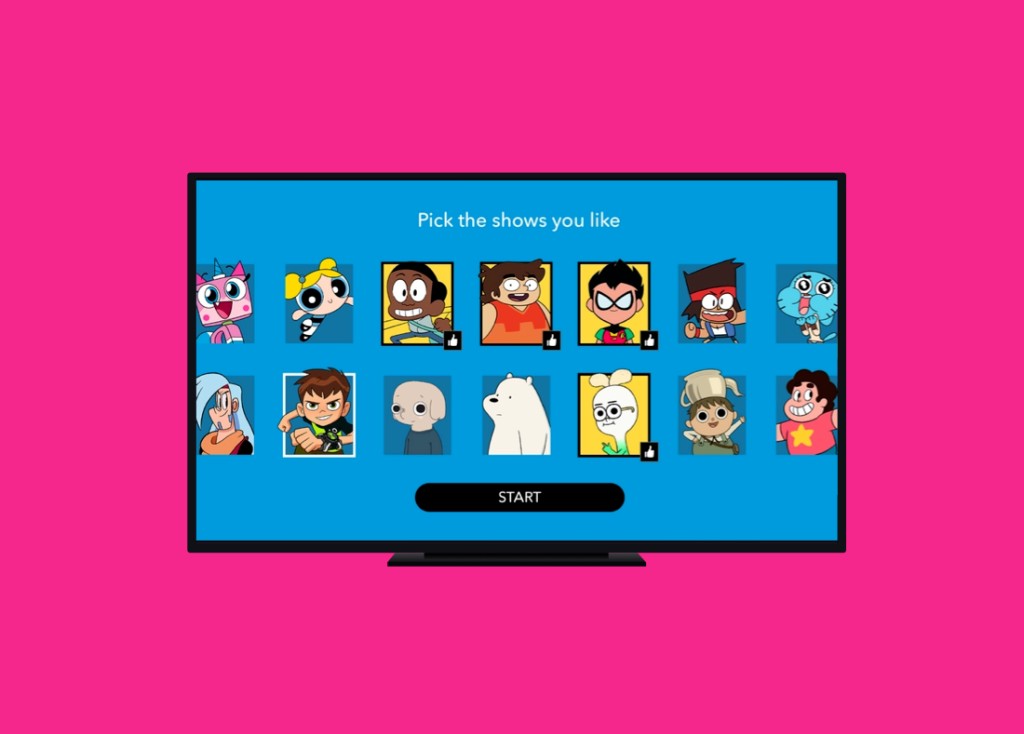 Cartoon Network All Shows — pick shows to personalize.