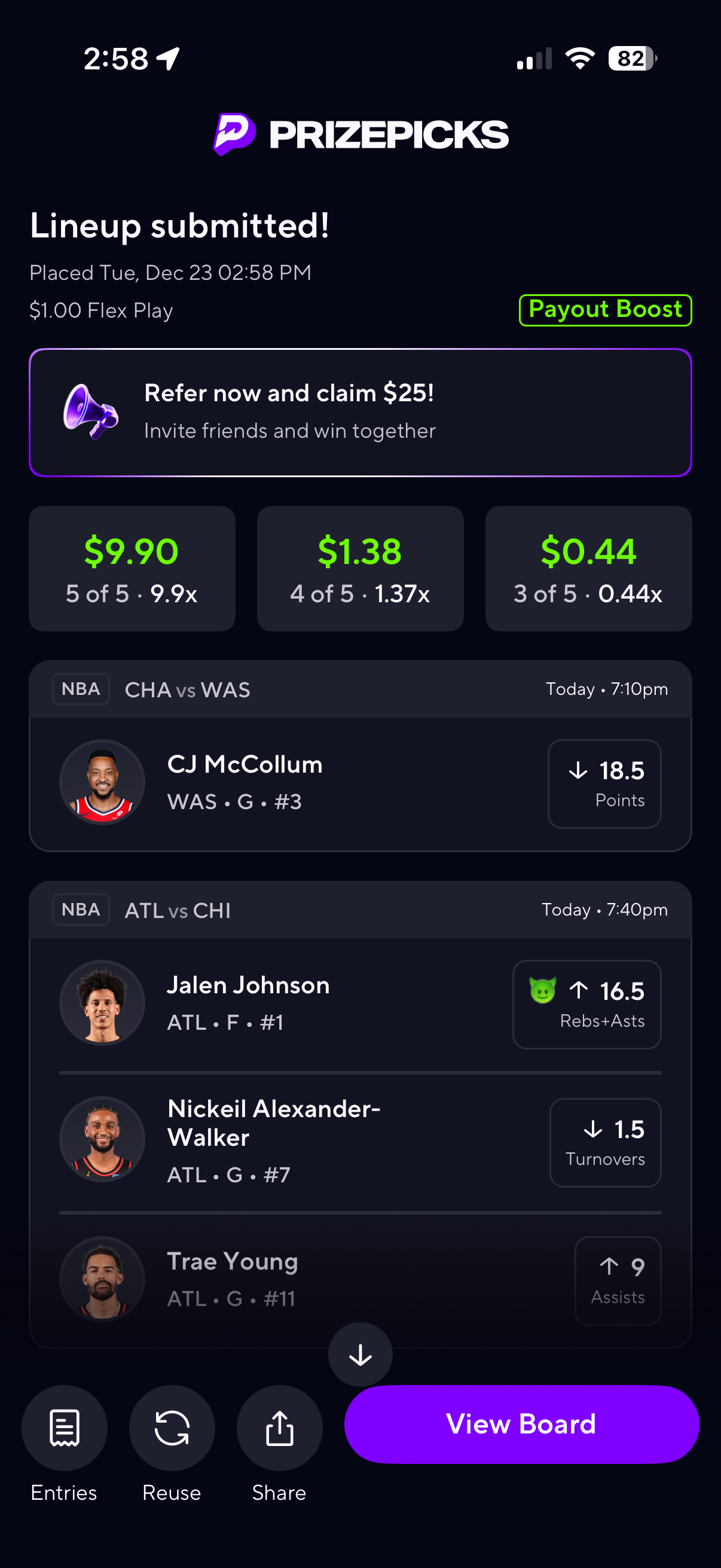 PrizePicks — product screen 7 of 9.