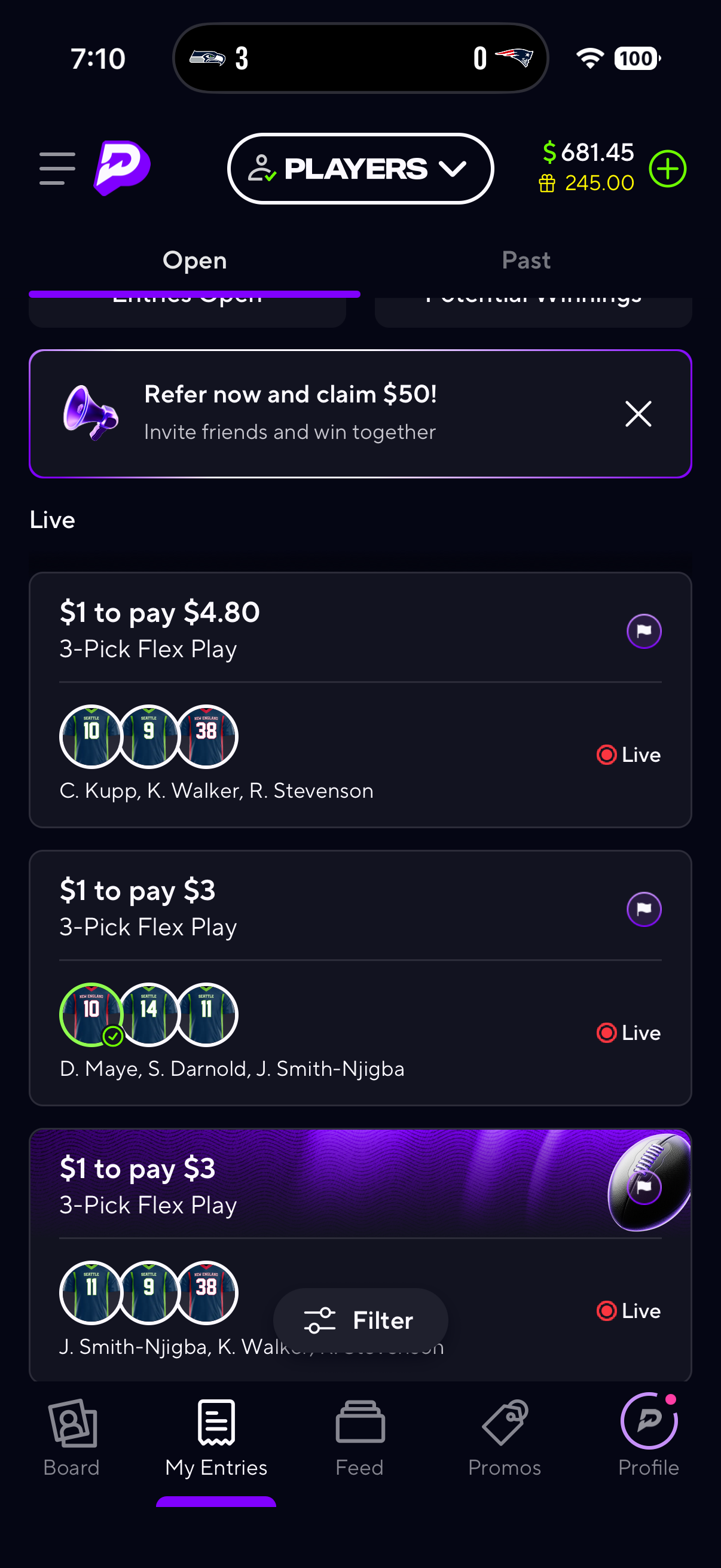 PrizePicks — product screen 5 of 9.