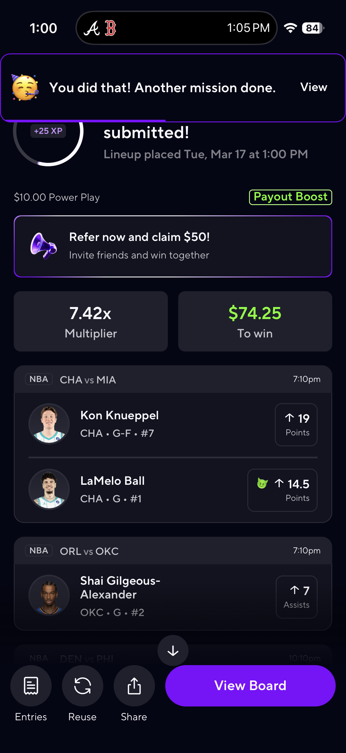 PrizePicks — product screen 3 of 9.